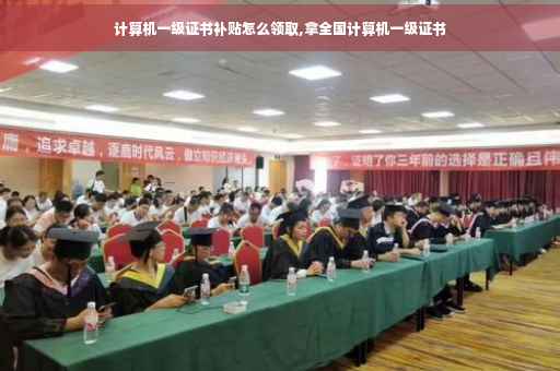 计算机一级证书补贴怎么领取,拿全国计算机一级证书