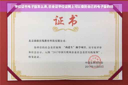 学位证书电子版怎么弄,毕业证学位证网上可以查到自己的电子版的吗
