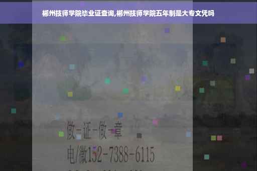 郴州技师学院毕业证查询,郴州技师学院五年制是大专文凭吗