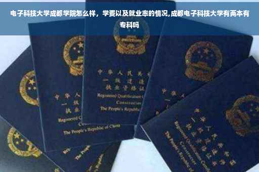 电子科技大学成都学院怎么样，学费以及就业率的情况,成都电子科技大学有两本有专科吗