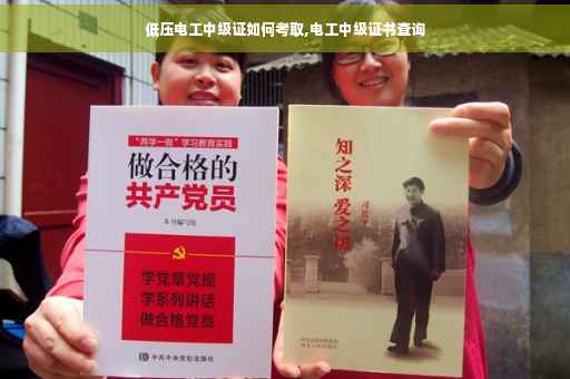 低压电工中级证如何考取,电工中级证书查询