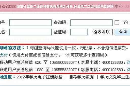 国家计算机二级证书有优秀合格之分吗,计算机二级证书显示良好吗