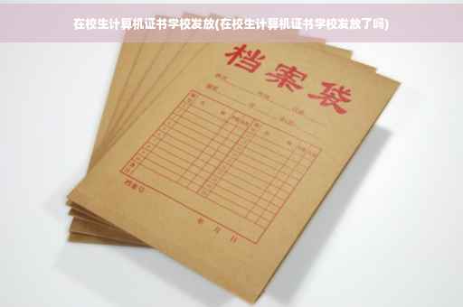 在校生计算机证书学校发放(在校生计算机证书学校发放了吗)