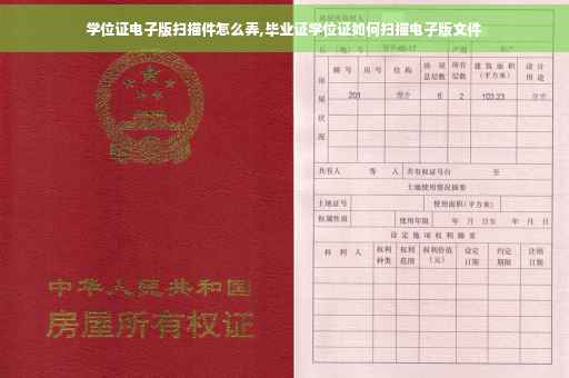学位证电子版扫描件怎么弄,毕业证学位证如何扫描电子版文件