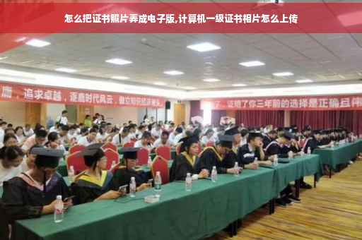 怎么把证书照片弄成电子版,计算机一级证书相片怎么上传