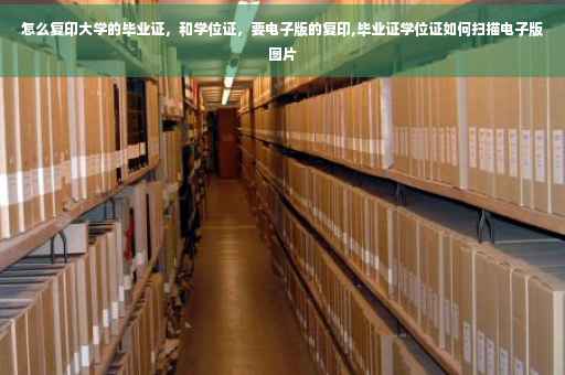 怎么复印大学的毕业证，和学位证，要电子版的复印,毕业证学位证如何扫描电子版图片