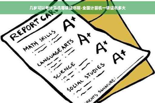 几岁可以考计算机等级证书啊-全国计算机一级证书多大