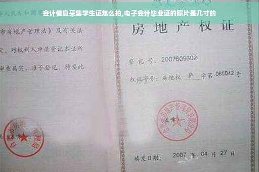 会计信息采集学生证怎么拍,电子会计毕业证的照片是几寸的