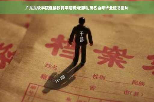 广东东软学院继续教育学院有知道吗,茂名自考毕业证书图片