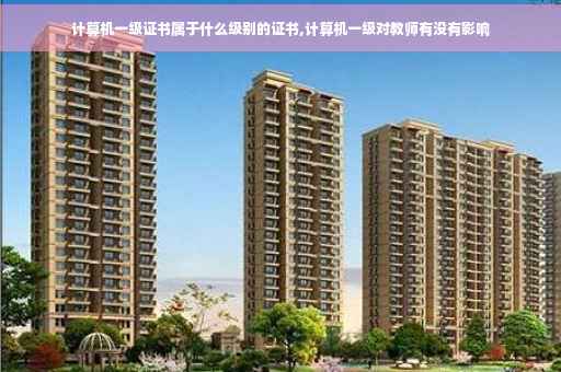 计算机一级证书属于什么级别的证书,计算机一级对教师有没有影响