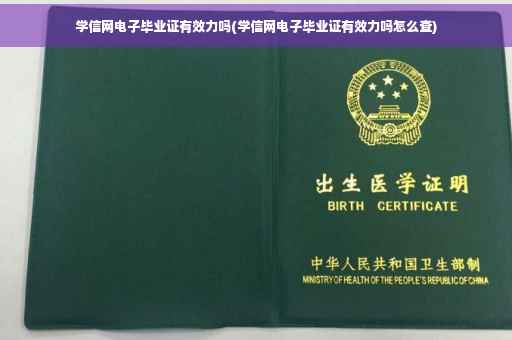 学信网电子毕业证有效力吗(学信网电子毕业证有效力吗怎么查)