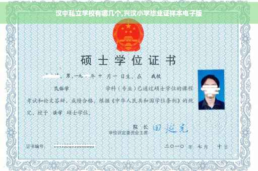 汉中私立学校有哪几个,兴汉小学毕业证样本电子版