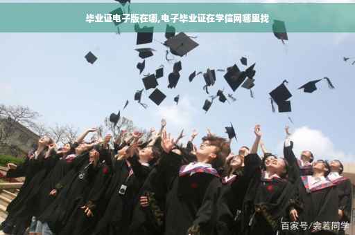 毕业证电子版在哪,电子毕业证在学信网哪里找