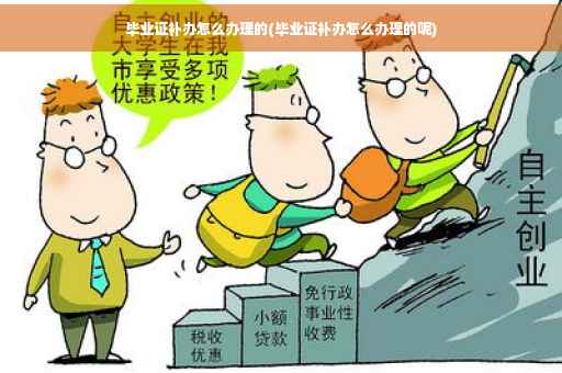 毕业证补办怎么办理的(毕业证补办怎么办理的呢)