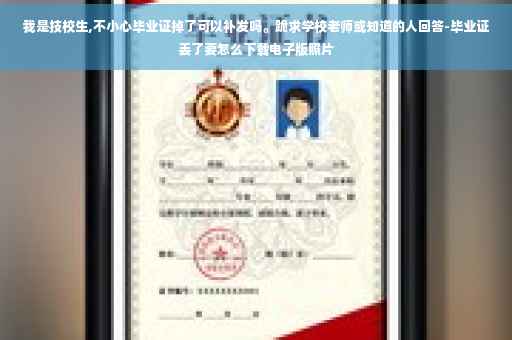 我是技校生,不小心毕业证掉了可以补发吗。跪求学校老师或知道的人回答-毕业证丢了要怎么下载电子版照片