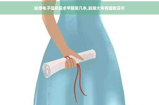 蚌埠电子信息技术学院是几本,蚌埠大专有哪些证书