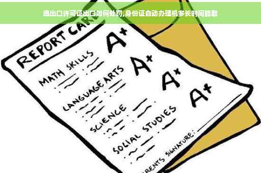 逃出口许可证出口如何处罚,身份证自动办理机多长时间能取