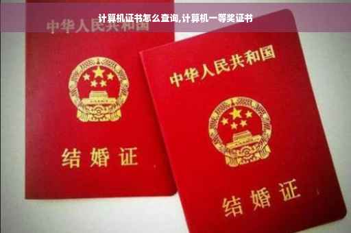 计算机证书怎么查询,计算机一等奖证书