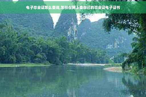 电子毕业证怎么查询,怎样在网上查自己的毕业证电子证书