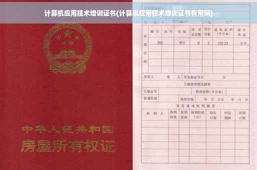 计算机应用技术培训证书(计算机应用技术培训证书有用吗)