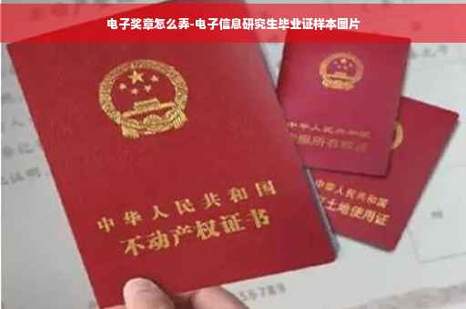 电子奖章怎么弄-电子信息研究生毕业证样本图片 电子奖章怎么弄-电子信息研究生毕业证样本图片