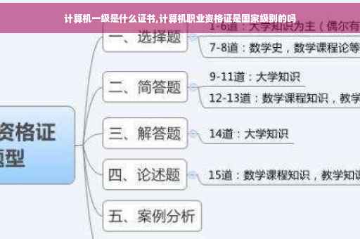 计算机一级是什么证书,计算机职业资格证是国家级别的吗