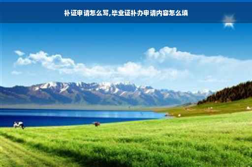 补证申请怎么写,毕业证补办申请内容怎么填