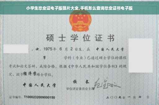 小学生毕业证电子版图片大全,手机怎么查询毕业证书电子版 小学生毕业证电子版图片大全,手机怎么查询毕业证书电子版