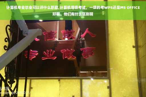 计算机专业毕业可以评什么职称,计算机等级考试，一级的考WPS还是MS OFFICE好啊。他们有什么区别啊