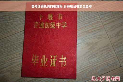 自考计算机真的很难吗,计算机证书怎么自考