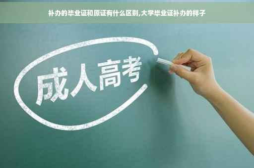 补办的毕业证和原证有什么区别,大学毕业证补办的样子
