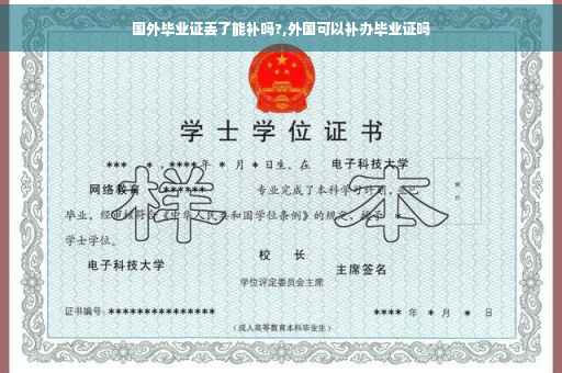国外毕业证丢了能补吗?,外国可以补办毕业证吗
