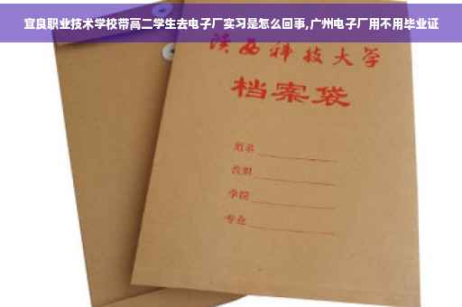 宜良职业技术学校带高二学生去电子厂实习是怎么回事,广州电子厂用不用毕业证
