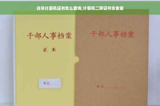 往年计算机证书怎么查询,计算机二级证书含金量