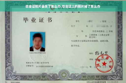 毕业证照片丢失了怎么办,毕业证上的照片掉了怎么办