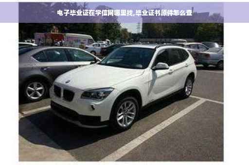 电子毕业证在学信网哪里找,毕业证书原件怎么查