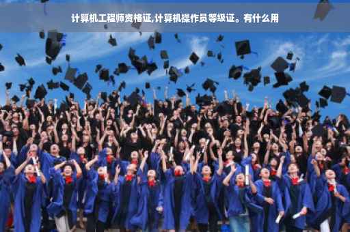 计算机工程师资格证,计算机操作员等级证。有什么用