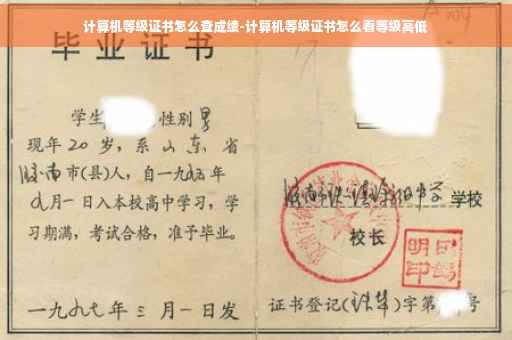 计算机等级证书怎么查成绩-计算机等级证书怎么看等级高低