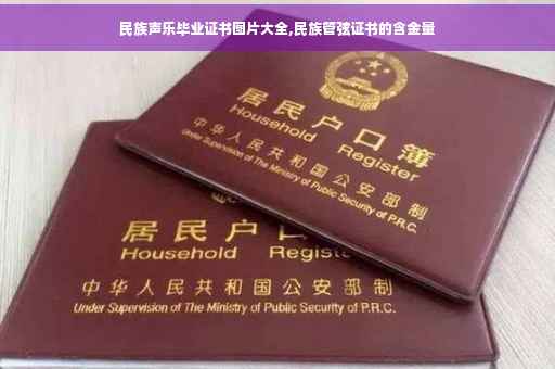 民族声乐毕业证书图片大全,民族管弦证书的含金量