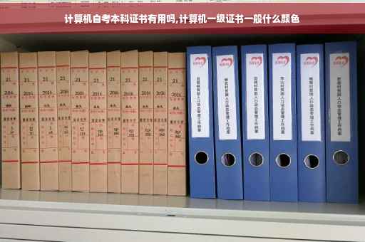 计算机自考本科证书有用吗,计算机一级证书一般什么颜色