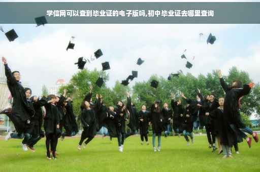 学信网可以查到毕业证的电子版吗,初中毕业证去哪里查询