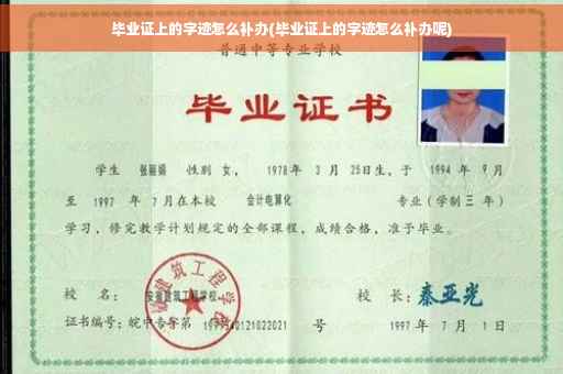 毕业证上的字迹怎么补办(毕业证上的字迹怎么补办呢) 毕业证上的字迹怎么补办(毕业证上的字迹怎么补办呢)