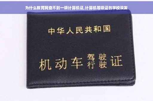 为什么教育网查不到一级计算机证,计算机等级证书学校没发