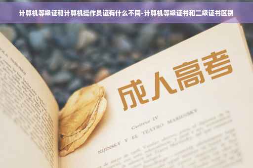 计算机等级证和计算机操作员证有什么不同-计算机等级证书和二级证书区别