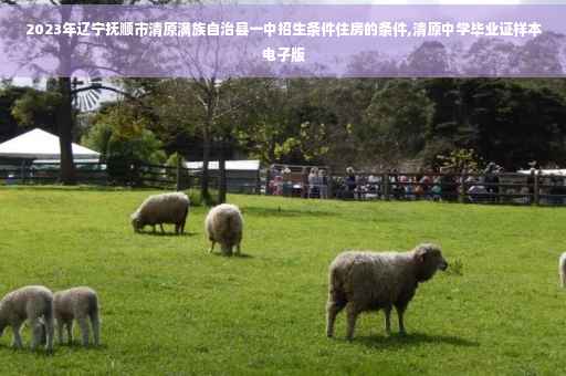 2023年辽宁抚顺市清原满族自治县一中招生条件住房的条件,清原中学毕业证样本电子版