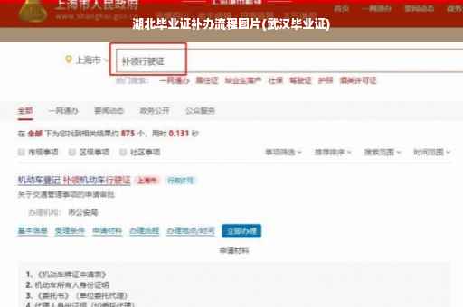 湖北毕业证补办流程图片(武汉毕业证) 湖北毕业证补办流程图片(武汉毕业证)