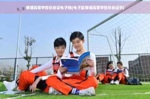 普通高等学校毕业证电子档(电子版普通高等学校毕业证书)