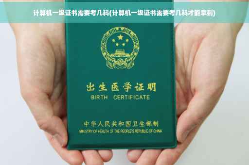 计算机一级证书需要考几科(计算机一级证书需要考几科才能拿到)