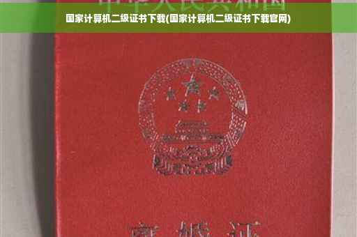 国家计算机二级证书下载(国家计算机二级证书下载官网)