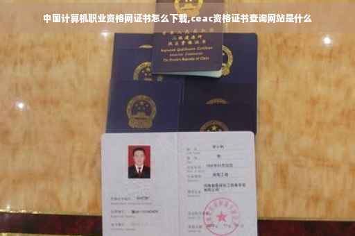 中国计算机职业资格网证书怎么下载,ceac资格证书查询网站是什么